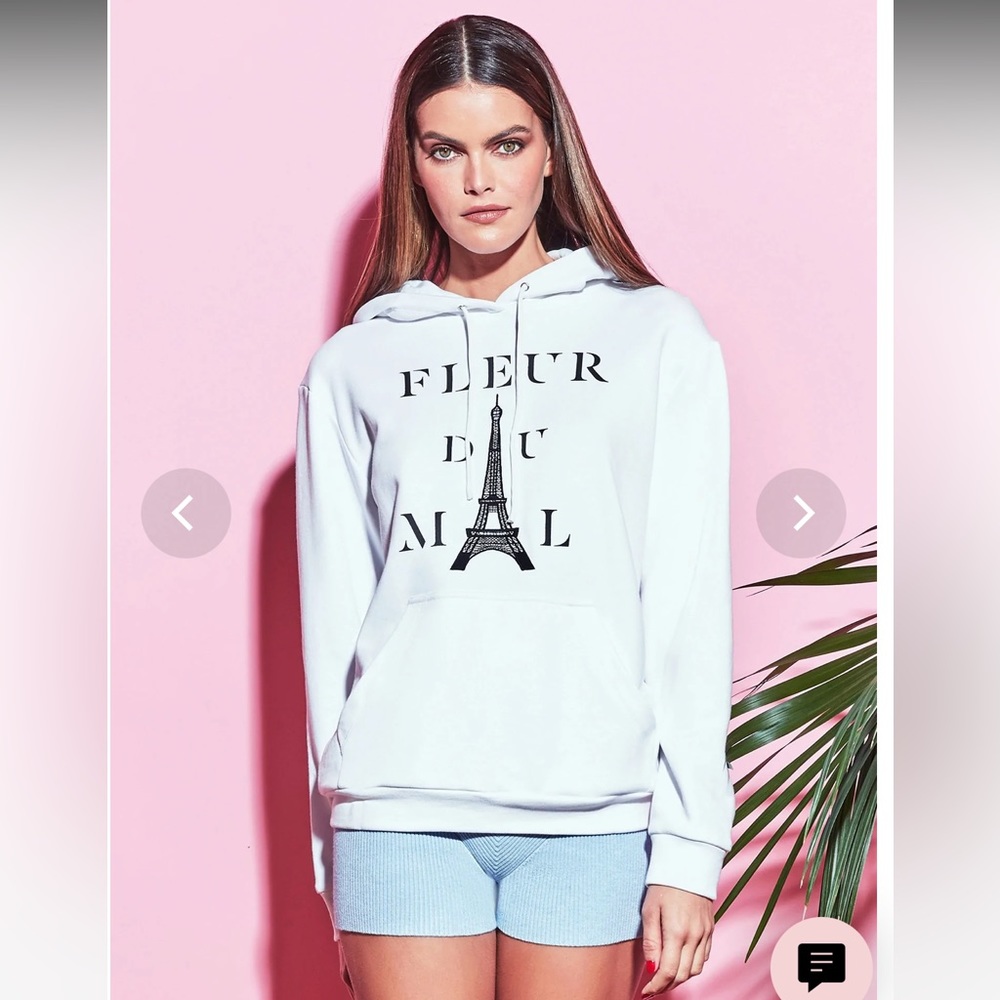 Fleur du Mal Paris Hoodie size Small